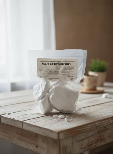 торфяные таблетки: Мел «Севрюково» — натуральный пищевой мел из Белгорода, вакуумная — 1