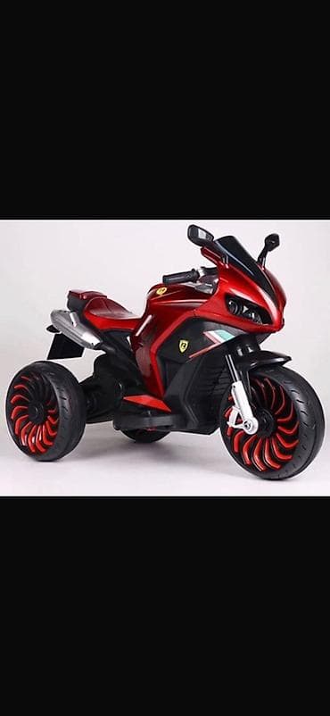 трёхколесный мотоцикл: Детский электрокар, Новый — 1