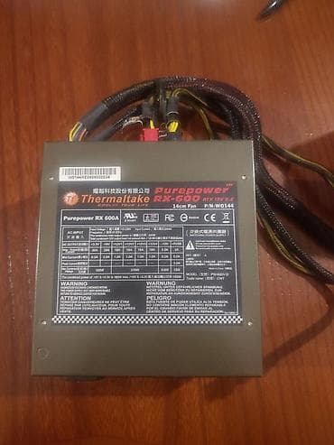 блоки питания raidmax: Блок питания, Б/у, Thermaltake, 600 Вт, 600 Вт — 2