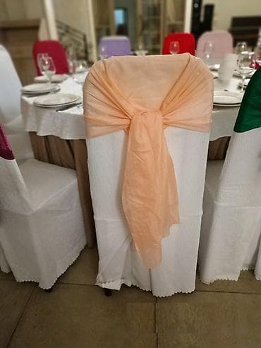 Майрамдык товарлар: Банты б/у на спинки стульев для оформления мероприятий — 5