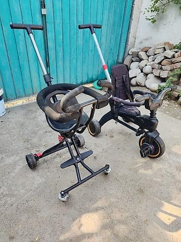 жугли арзан: Детский трехколесный велосипед-каталка INING BABY с родительской — 4