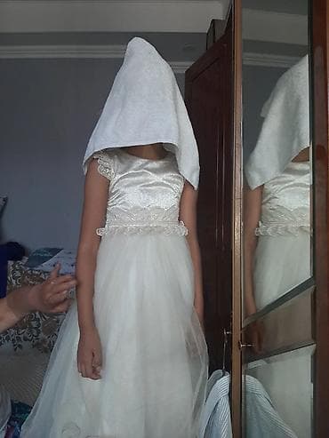 Детское платье, цвет - Белый, Новый