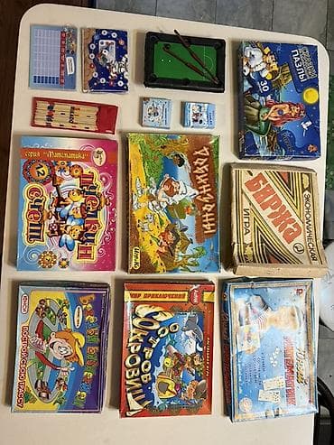 Игрушки: 12 настольных игр + пазл Все за 550 сом!!! Набор настольных игр и — 1