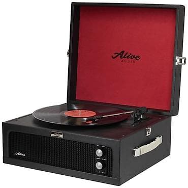 Alive Audio Travels Black Портативный виниловый проигрыватель в