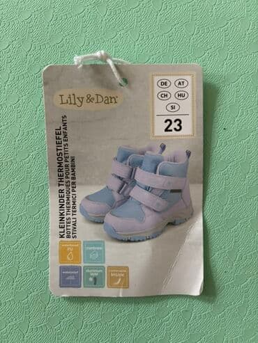 скандия обувь детская зимняя: Детские зимние сапожки/ботинки, голубые с розовым - Мембрана: WATER — 8