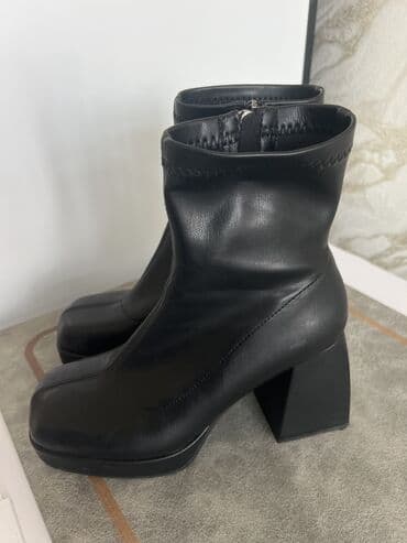 сапоги из натурального меха и кожи: Кожаный сапог 39размер — 1