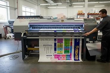 Интернет реклама: Широкоформатная печать для наружной и интерьерной рекламы - Печать на — 1