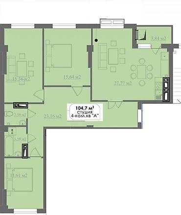 Квартиры: 4 комнаты, 102 м², Элитка, 8 этаж — 5