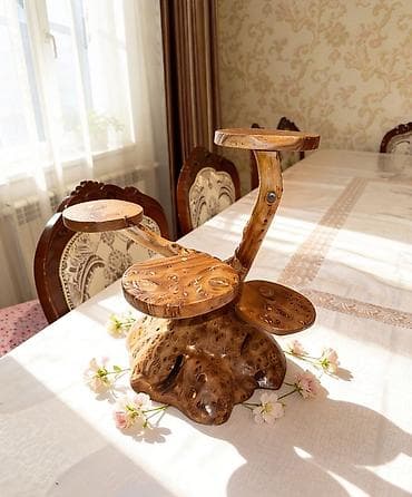 стеллаж для цветов: Подставки для цветов из металла с деревянными полками - Назначение — 6