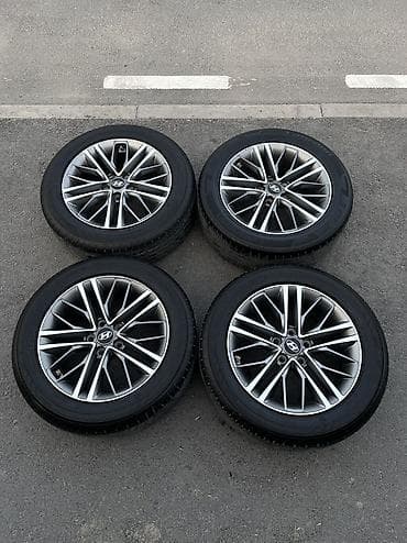 Литые Диски R 17 Hyundai, Комплект, отверстий - 5, Б/у