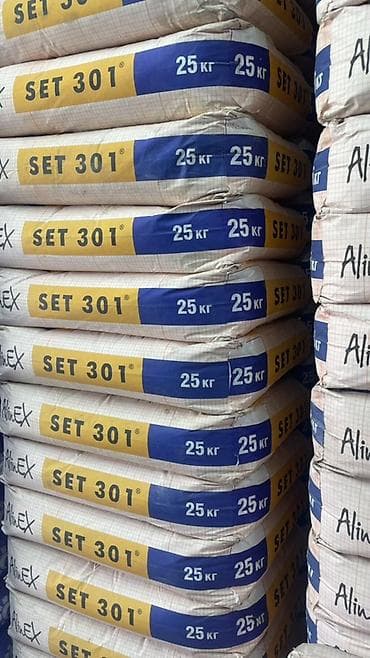 Плиточный клей: Клеевая смесь AlinEX SET 301, 25 кг - Универсальный плиточный клей — 1