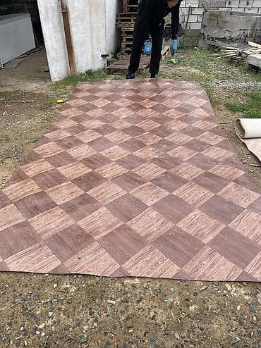 Линолеум: Линолеум в рулоне, рисунок под древесный паркет. 3.35*4.35 - Основа — 7