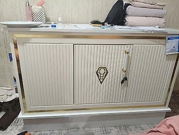 сейфы оружейный: Тумба для вещей и одежды, Без зеркала, цвет - Белый — 1