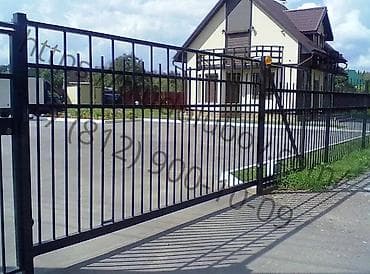 Откатные ворота: Металлические, Автоматические, Другой бренд, Консольная конструкция, Для частного дома, Кованая, Оптом, Новый, Бесплатная установка — 5