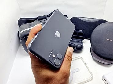 айфон телефон 11: IPhone 11, Б/у, 64 ГБ, Черный, Зарядное устройство, 100 % — 10
