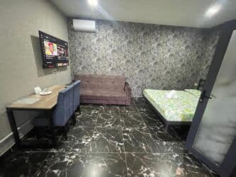 бишкек кызыл аскер дом: 1 комната, Душевая кабина, Кондиционер, Бронь — 4