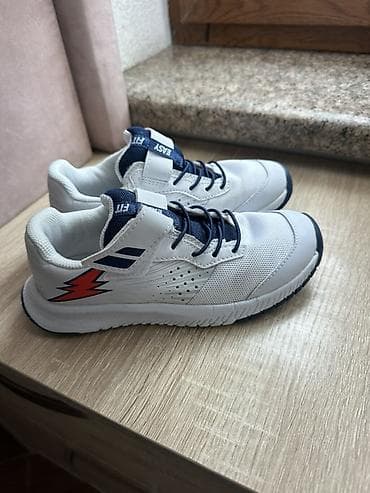 оригинал крассовки: Детские кроссовки для мальчика 33 размер - Цвет: белый с темно-синими — 1