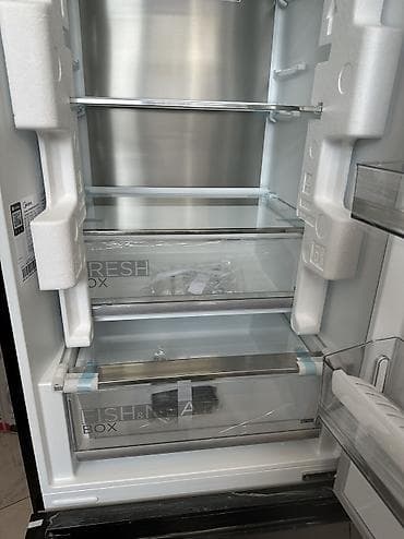 Техника и электроника: Холодильник Midea Nature Collection с зеркальной черной дверью и — 8
