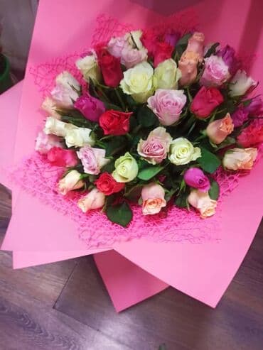 розы цветы: 101 и 51 роза готовый букет 🌹акция акция‼️‼️‼️ — 20