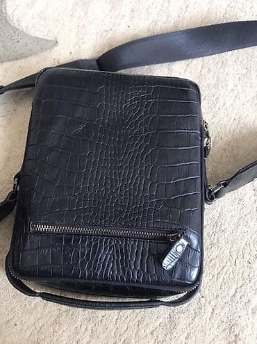 изделия из кожи: Классическая сумка, Butun, Турция, Материал: Натуральная кожа, Регулируемый ремень, Мужские, Б/у — 2