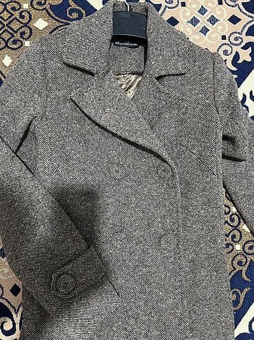 спартивный одежда: Двубортное женское пальто ModaLARISSA из плотной твидовой ткани — 2