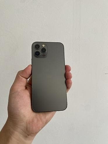 Apple iPhone: IPhone 12 Pro, 128 ГБ, Графит, Зарядное устройство, Защитное стекло, 76 % — 1