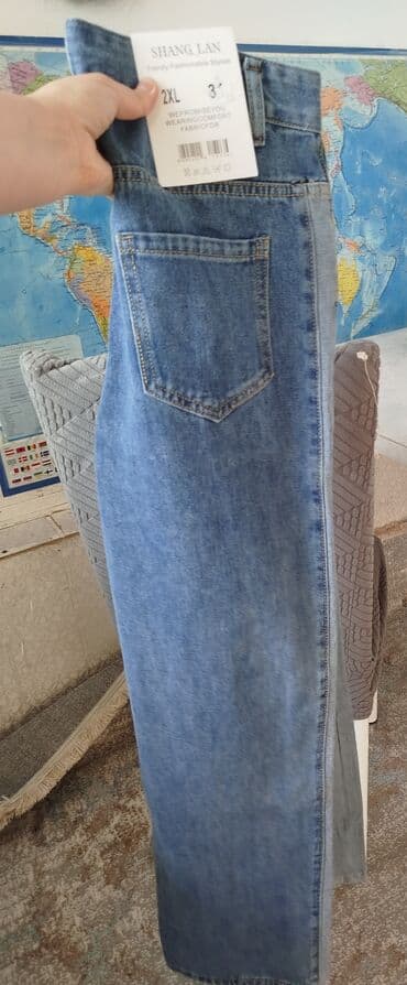 Джинсы, Средняя талия, 2XL