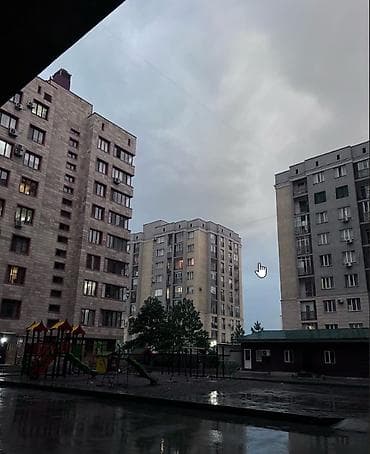 отдых исык ата: 1 комната, 43 м², 8 этаж, Евроремонт — 9