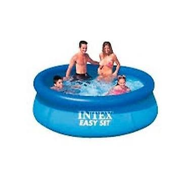 ултира 24: Надувной каркасный бассейн Intex Easy Set 28110. - Размеры: 244 × 76 — 1
