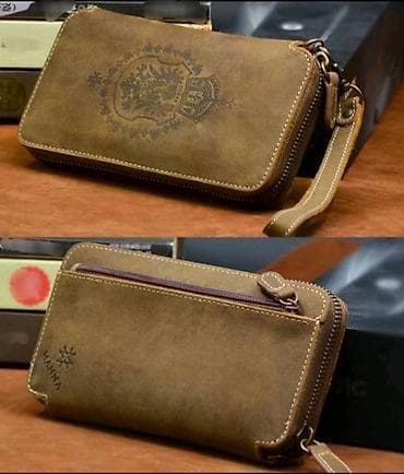 Клатч, Материал: Натуральная кожа, Мужские, Новый