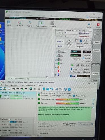 Накопитель для ПК, Б/у, HDD, 1 ТБ, 3.5", Для ПК — 4