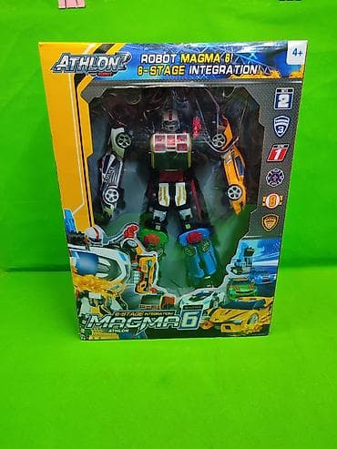 Тобот Магма 6 большой робот игрушка🌟 Комплектация товара: 6 машинок