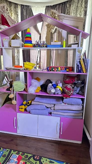 Детский шкаф, Б/у, Для игрушек, Для девочки, Самовывоз — 1