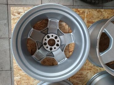 разноширокие: Литые Диски R 18 AMG, Комплект, отверстий - 5, Б/у — 5