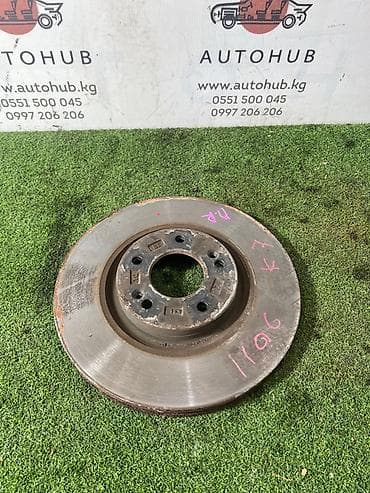 down pipe: Тормозной диск Kia carnival YP D4HB 2.2 DIESEL 2017 перед. (б/у) — 1