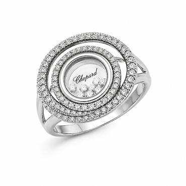 Личные вещи: Кольцо «Chopard Sparkle» из серебра 925 - Артикул: 7754 - Бренд — 2
