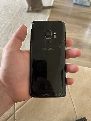 телефон s9: Samsung Galaxy S9, Б/у, 64 ГБ, цвет - Черный, 2 SIM — 2