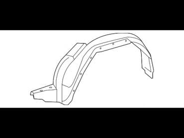 Подкрылок Передний левый Toyota, 2012 г., Новый, Аналог