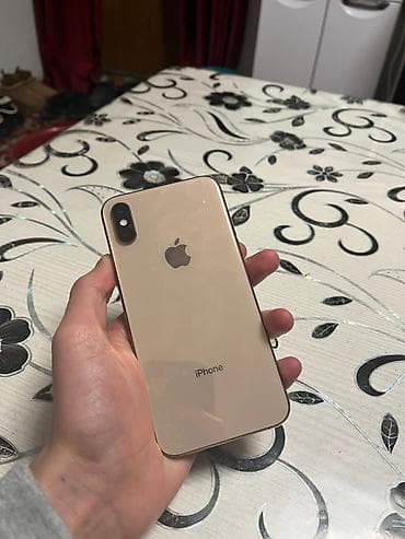 Apple iPhone: IPhone Xs, Б/у, 256 ГБ, Золотой, Защитное стекло, Чехол, 100 % — 1