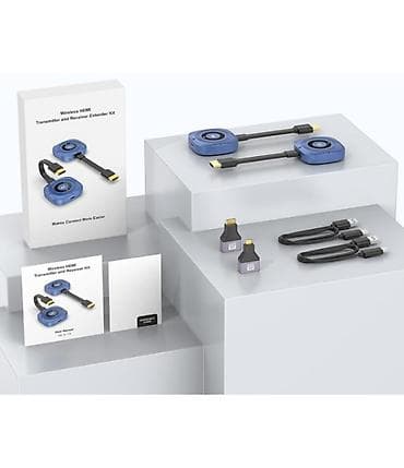 плей до: Беспроводной HDMI-удлинитель 50 м, 4K Комплект передатчик (TX) + — 3