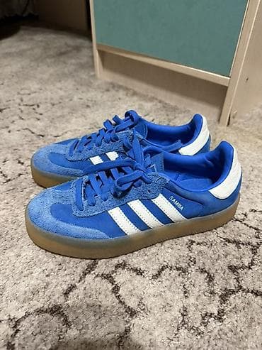 adidas samba: Adidas Samba Originals, цвет Blue/White. - Легендарная модель Samba с — 1
