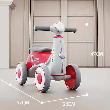 fidget cube: Детский четырехколесный беговел-каталка - Размеры: длина 57 см — 1