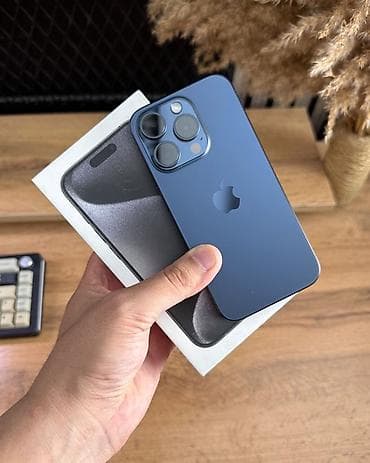 IPhone 15 Pro, цвет Blue Titanium (синий титан) - Экран 6.1", OLED