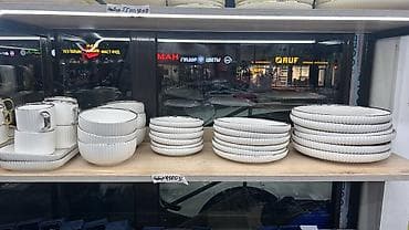 senderi посуда: Наборы столовой посуды из белой керамики с рифленой фактурой и — 2