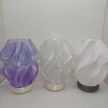 Настольные дизайнерские светильники с абажуром «волна» Ночник с тремя