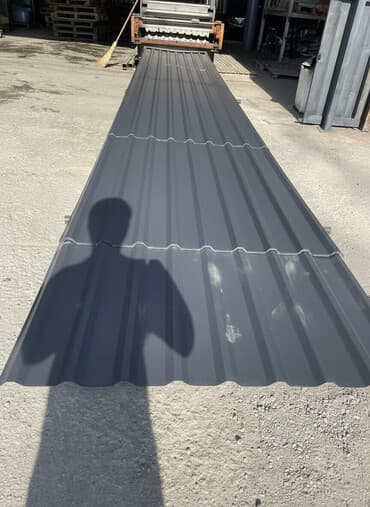 оценкованный лист: Серый матовый профнастил 0.35.04.0.45. 050’толщина бар только Россия — 1