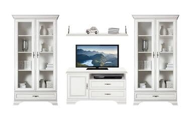 офисные мебели: Тумба под ТВ 1Д 2Я, коллекции Кентаки, Белый Белый, БРВ Брест — 3