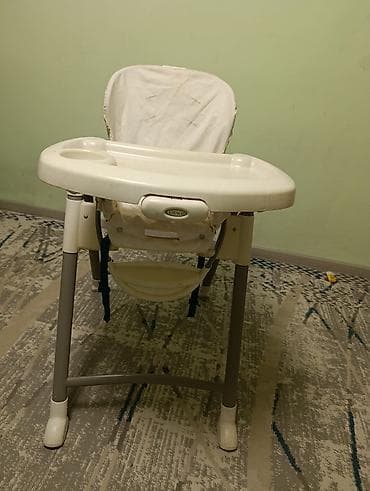 автолюлька graco: Стульчик для кормления, Другой бренд, Пластик, Другой вид, цвет - Белый — 1