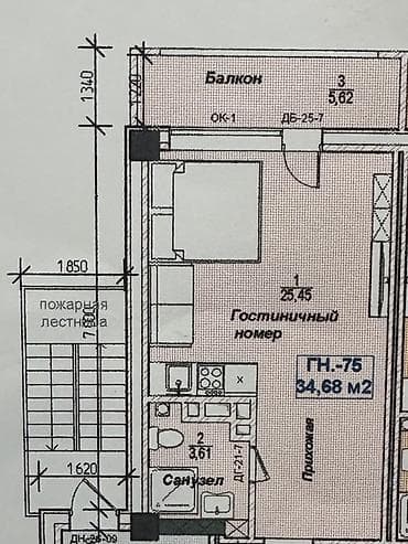 1 комната, 34 м² — 8