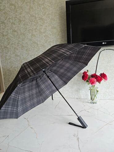 зонт от дождя: Зонт, Зонт-трость, Механический, Б/у, Унисекс — 1